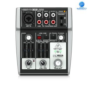 BEHRINGER XENYX 302USB มิกเซอร์ Premium 5-Input Mixer with XENYX Mic Preamp and USB/Audio Interface