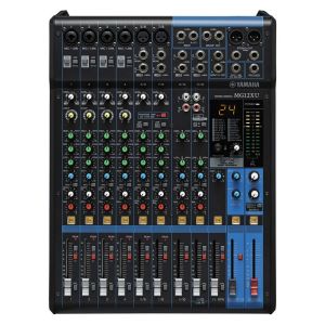 YAMAHA MG12XU มิกเซอร์ 12-Channel Mixing Console: Max. 6 Mic / 12 Line Inputs (4 mono + 4 stereo) / 2 GROUP Buses + 1 Stereo Bus / 2 AUX (incl. FX)