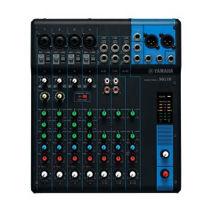 YAMAHA MG10  มิกเซอร์ 10-Channel Mixing Console 4 Microphone Preamps, 3 Dedicated Stereo Line Channels, 1 Aux Send