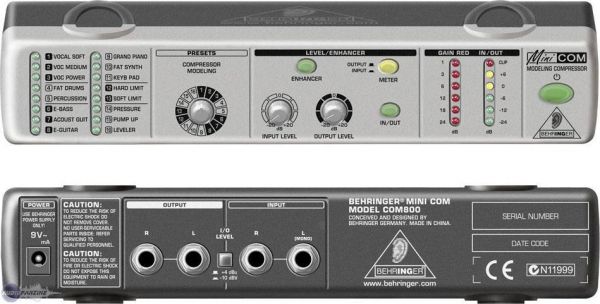 Behringer COM800 คอมเพรสเซอร์ Compact Stereo