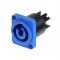 Neutrik NAC3MPA-1 PowerCon In - Line Chassis Mount , 20Amp Blue Color