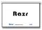 RAZR WMW-V100 จอภาพชนิดแขวนมือดึง ขนาด 60"x80" (100"Diag)