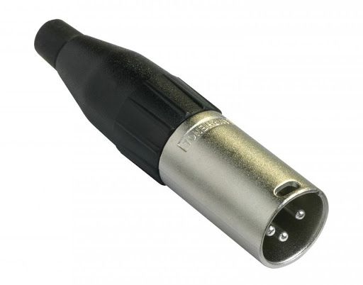 Amphenol AC3MM | ขั้วต่อสายไมโครโฟน คอนเน็คเตอร์ XLR ตัวผู้ เป็นหัวแจ็คแบบ 3 ขา XLR 3 Pin, Male Jaws Cable XLR 3 Pin