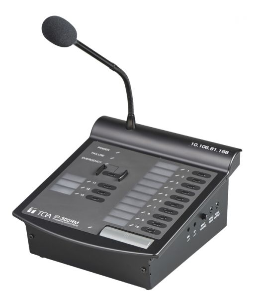 TOA IP-300RM ไมโครโฟนระบบประกาศ IP Network Remote Microphone