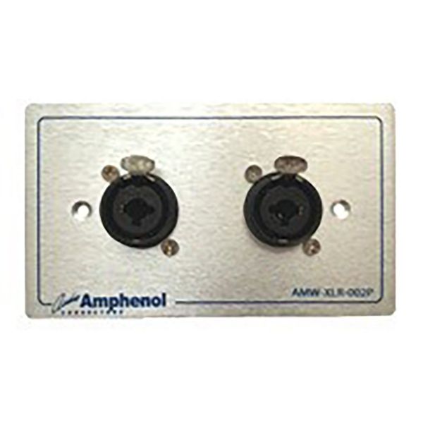 Amphenol AMW-COMBO-02P แผ่นเพลท XLR and Phone Stereo Plug
