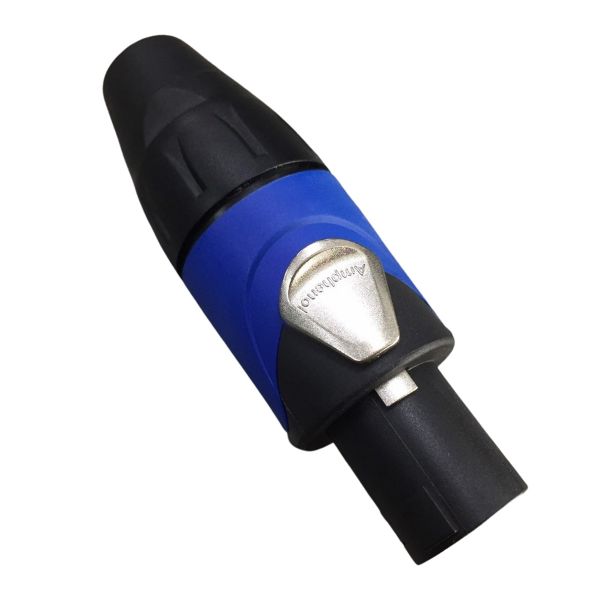 Amphenol SP-4-F Loudspeaker Connectors 4P Cable Conn Screw Black/Blue Plastic