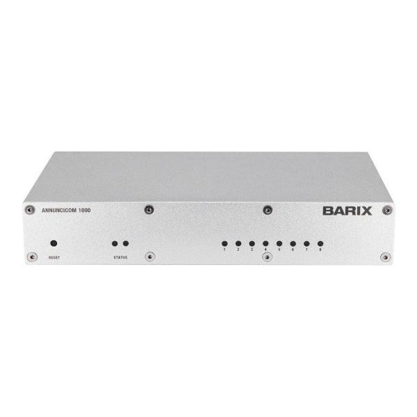 BARIX Annuncicom 1000 Professional IP Intercom and PA Device with Eight Supervised Contact Closure Inputs, Nine Relay Outputs