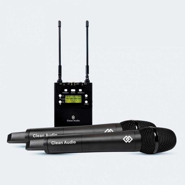 Clean Audio CA-8902-DPA3 Dual Channels Camera Wireless Microphone Systems