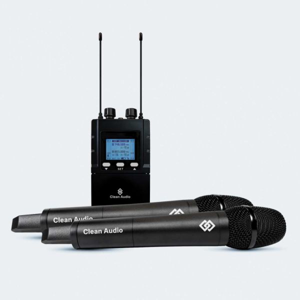 Clean Audio CA-2-DPA3 Dual Channels Camera Wireless Microphone Systems