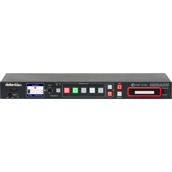 Datavideo iCAST 10NDI 5-CH All-in-one Streaming Switcher Recorder