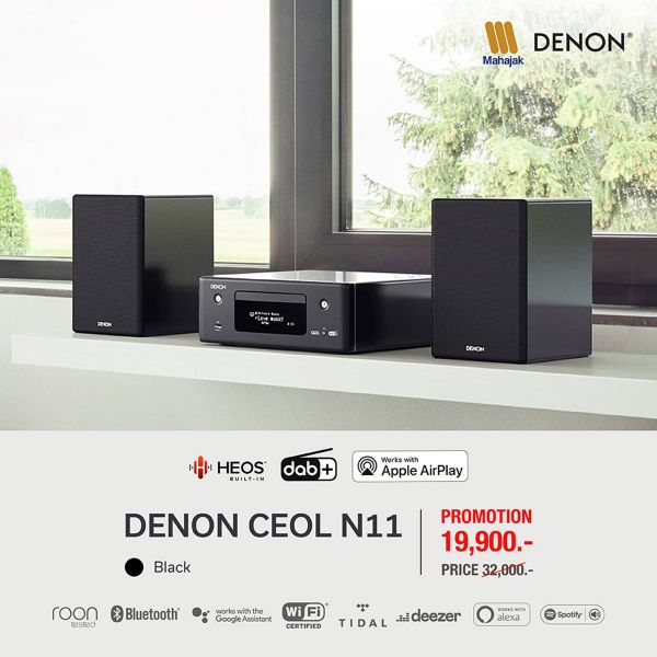 DENON CEOL N11 ชุดเครื่องเล่น Hi-Fi-Network CD Receiver รองรับ HEOS Music Streaming ,บลูทูธ และการสั่งการด้วยเสียง