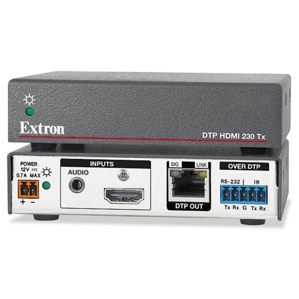 Extron DTP HDMI 4K230 Tx เครื่องส่งภาพและเสียงผ่าน LAN, DTP Transmitter for sending HDMI, audio, and bidirectional RS‑232 and IR