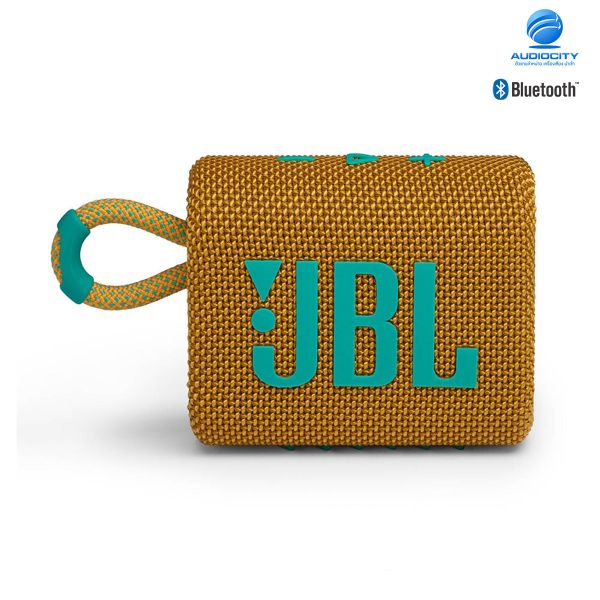 JBL Go 3 ลำโพงพกพาไร้สาย ลำโพงจิ๋ว กันน้ำ กันฝุ่น เชื่อมต่อการทำงานด้วยระบบบลูทูธ ใช้งานได้ 5 ชม.(สีเหลือง)