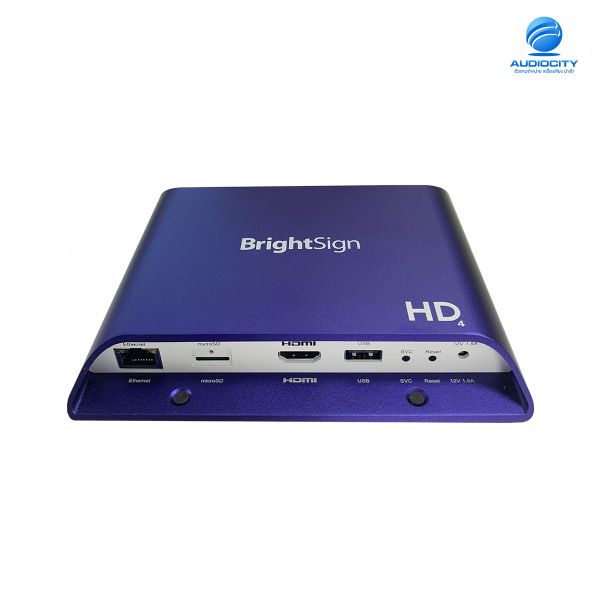 BrightSign HD1024 เครื่องเล่นมัลติมิเดียH. 265, Full HD, mainstream HTML5 player with expanded I/O package