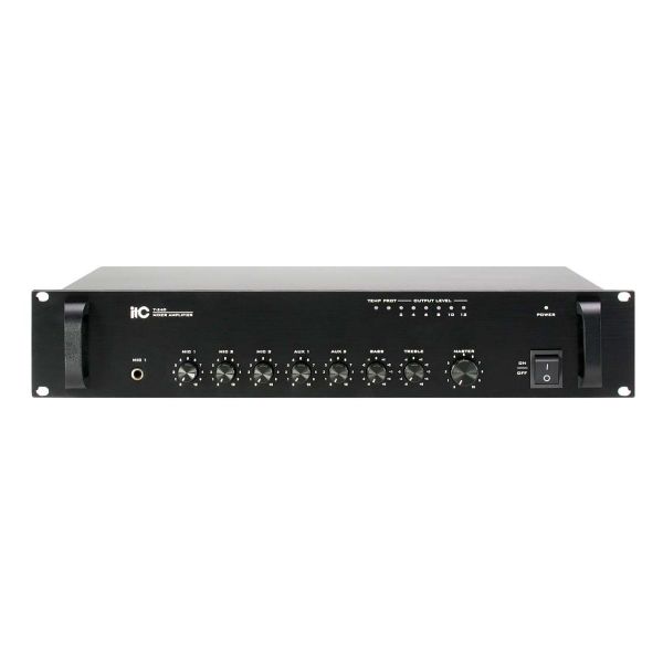 ITC Audio T-240 เพาเวอร์มิกเซอร์ 240 วัตต์ 3 mic, 2 aux, 100V/70V and 4-16ohms