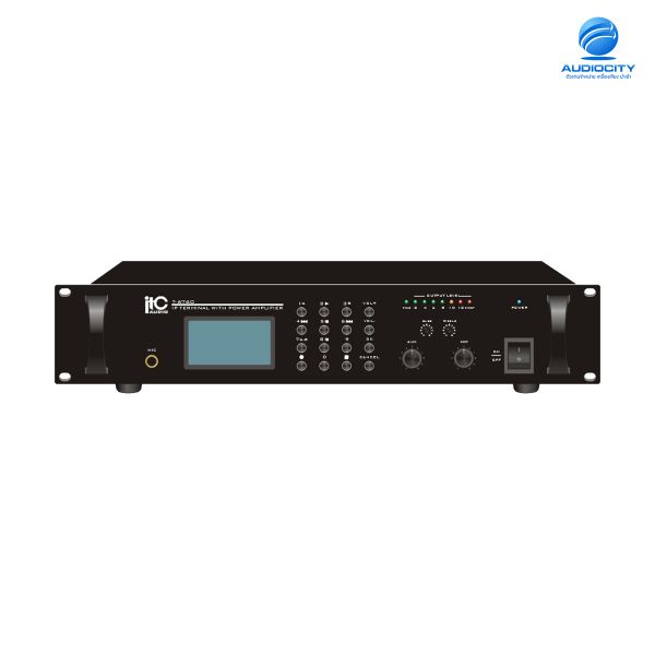 ITC AUDIO T-67120 เครื่องรับสัญญาณเสียงผ่าน lan เครื่องรับเสียงผ่าน IP Network Audio Class-D Amplifier 120 วัตต์