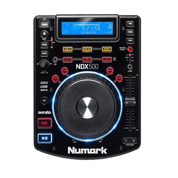 Numark NDX500 Memory Turntable and Controller CD/MP3/Flash with Scratch Effects, 3 Hot Cues, Anti-Shock Technology, and Serato DJ Integration