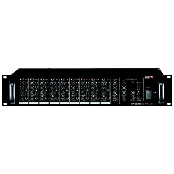 Inter-M PP-6213 | ปรีแอมป์ Pre Amplifier-Mixer,9 Input,1CH Main Out, 2 SUB Out