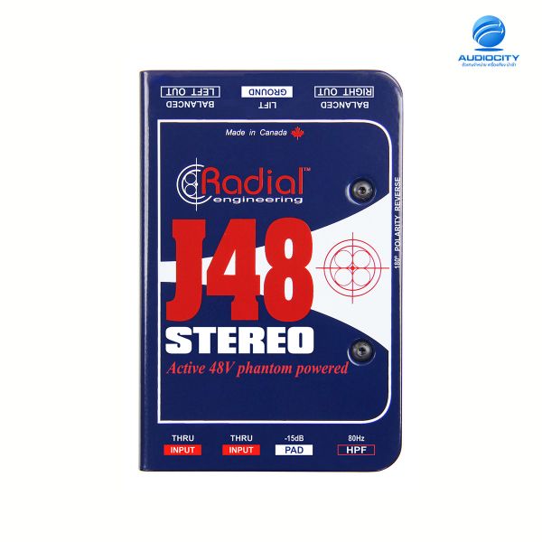 Radial J48 Stereo ไดเร็คบ๊อกซ์ Stereo Phantom Powered Active DI