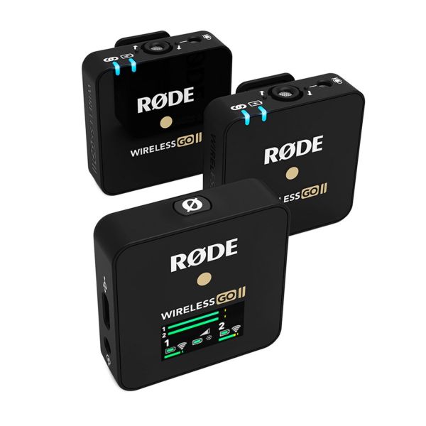 RODE Wireless GO II  ชุดไมค์ไร้สายติดกล้องแบบไมค์คู่ 2 ตัว ไมค์ติดกล้องไร้สายแบบไมค์คู่ Wireless System