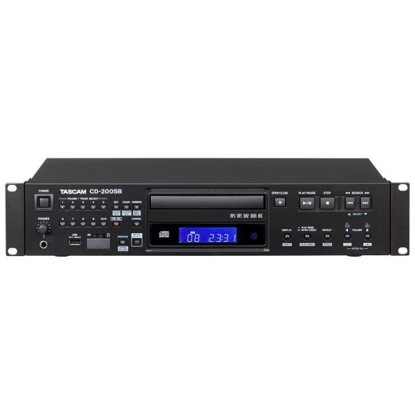 TASCAM CD-200SB เครื่องเล่น CD Player รองรับ CD-DA, WAV, MP3, MP2, WMA, AAC