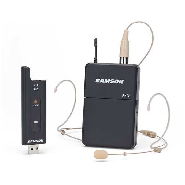 SAMSON XPD2 Headset ไมโครโฟนไร้สาย USB ไมค์หนีบเสื้อไร้สาย ระบบไร้สายดิจิตอล USB 2.4GHz