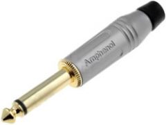 Amphenol ACPM-GN-AU Phone Plug 1/4''(6.35mm)Mono Gold Contacts