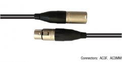 Amphenol CA01-02-C-003 Microphone Cable 3 Pin XLR(Female) to XLR(Male) สายไมโครโฟน XLR 3 Pin ความยาว 3 เมตร