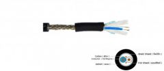 CM CM-M2-2324BE Microphone Cable 2 Core, Stereo 24 AWG Shield BLUE สายไมค์ชนิดชั้นเดียว 2 คอร์ สีน้ำเงิน / 1 เมตร