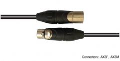 Amphenol CA03-04-C-001 Microphone Cable 3 Pin XLR (Female) to XLR (Male) สายไมโครโฟน XLR 3 Pin ความยาว 1 เมตร