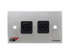 CM CM-W5102SP Audio Video Inlet / outlet Plate with Speakon , 2 Port  แผ่นติด สปีคคอน 2 ช่อง 
