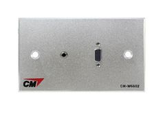 CM CM-W5502V3.5 Inlet / Outlet Plate with VGAx1 , Jack3.5mm2x1 ( แผ่นติด VGA 1 ช่อง , Jack3.5mm2 1 ช่อง )