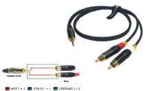 CM CM-MP2RC-5 Audio Cable with 3.5mm2 Stereo to 2 RCA