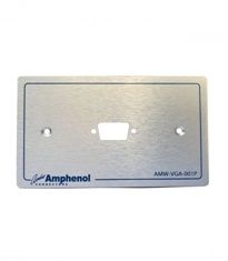 Amphenol AMW-VGA-001P Audio Outlet Panel for VGA 1 Port, without Connectors แผ่นเพลทอลูมิเนียม VGA 1 Port