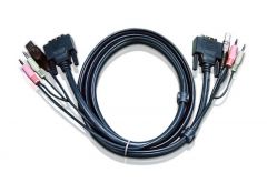 ATEN 2L-7D03U | สาย KVM (USB & DVI) 3M with Audio Cable for CS1762/1764