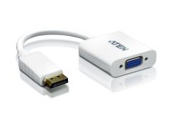 ATEN VC925 | อุปกรณ์แปลง DisplayPort เป็น VGA ที่ช่วยให้คุณสามารถเชื่อมต่อ DisplayPort ของคุณ ไปยังจอแสดงผล VGA ของทีวี หรือ จอแสดงผลอื่นๆ