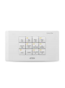 ATEN VK0200-WH | Meeting room controller ที่อยู่ในรูปของ Keypad 12 ปุ่ม (Control Pad) ออกแบบมาให้ติดตั้งกับผนังห้องประชุมแบบถาวร สามารถควบคุมอุปกรณ์ไฟฟ้าต่าง ๆ ได้