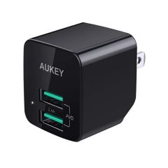 AUKEY U32 | อะแดปเตอร์ชาร์จขนาด 2 ช่อง ULTRA COMPACT AiPower Adaptive Fast Charge 