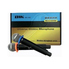 BIK BIK-582 | ชุดไมค์ไร้สาย มือถือคู่ความถี่ VHF