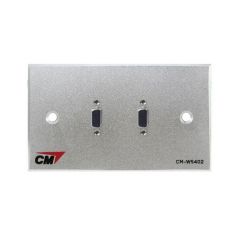 CM CM-W5402VF Video Inlet / Outlet Plate Video with VGA , 2 Port  แผ่นติด VGA ตัวเมีย 2 ช่อง 
