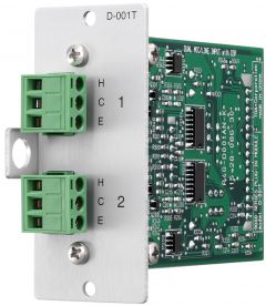 TOA D-001T | Dual Mic/Line Input Module with DSP