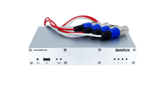 BARIX Exstreamer500 IP Audio Codec that Provides Balanced Analog Audio Interfaces (stereo input and stereo output) and contact closures
