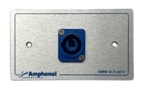 Amphenol AMW-HP-B-01P High Power Outlet Panel for Power Con (In) 1 Port, With Connectors แผ่นเพลท PowerCon (In) 1 Port