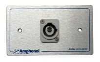 Amphenol AMW-HP-G-01P High Power Outlet Panel for Power Con (Out) 1 Port, With Connectors แผ่นเพลท PowerCon (Out) 1 Port