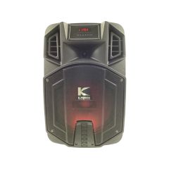 K.POWER A1212BT ตู้ลำโพงอเนกประสงค์ล้อลาก 12 นิ้วแบบมีขยาย 350 วัตต์ มีแบตเตอรี่ใช้งาน 5 ชั่วโมง มีไมค์ มี USB SD CARD วิทยุ FM มีบูลทูธ