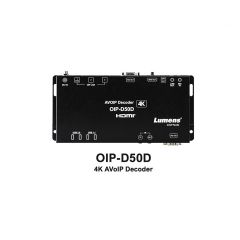Lumens OIP-D50D 4K AVoIP Decoder ให้สัญญาณวิดีโอคุณภาพสูง 4K