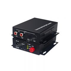 PBA STHA-2A-F อุปกรณ์แปลงสัญญาณเสียง Audio 2 ช่อง MONO ทางเดียว one ways Audio Fiber Converter RCA 2 CH.