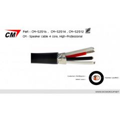 CM CM-S2516 สายลำโพง 4 core, 16 AWG สีดำ / 1 เมตร