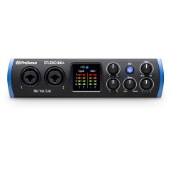 PreSonus Studio 24c ออดิโออินเตอร์เฟส 2-in/2-out USB-C Audio Interface with 2 XMAX-L Preamps