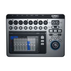 QSC TOUCHMIX-8 มิกเซอร์ Touch-screen digital audio mixer with 8 mic/line inputs, 2 stereo inputs, 4 effects, 4 aux sends.